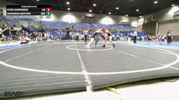 125-135 lbs 3rd Place - Kyra Humphries, Panther Youth Wrestling vs Savannah Bratten, Rogue Warrior Wrestling