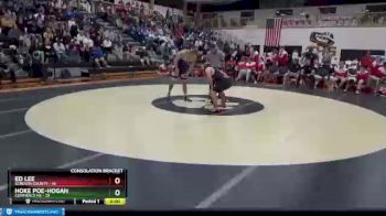 195 lbs 2nd Wrestleback (8 Team) - Ed Lee, Screven County vs Hoke Poe-Hogan, Commerce Hs