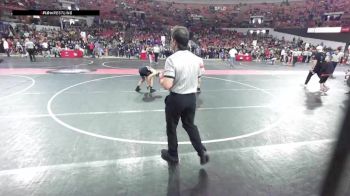 105 lbs Cons. Round 5 - Layton Gruenenfelder, Pec-Argyle Youth Wrestling vs Deacon Meyers, West Salem/Bangor