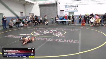 49 lbs Round 3 - Louis Chappelle, Interior Grappling Academy vs Roy Dschaak, Valdez Youth Wrestling Club Inc.