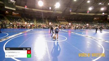 95 lbs Consolation - Jamiel Castleberry, Proviso Township Gladiators vs Maddox Laymon, CP Wrestling