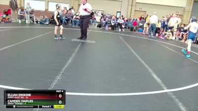 72 lbs Round 3 (8 Team) - Elijah Erskine, Soddy Daisy WA vs Camden Maples, Dendy Trained