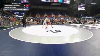 120 lbs Cons. Rd Of 16 - Abraham Coronado, NV vs Aidan McClure, IL