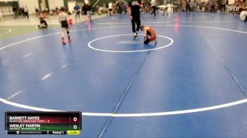 70 lbs Placement Matches (8 Team) - Barrett Hayes, Black Fox Wrestling Team 1 vs Wesley Martin, Midwest Destroyers