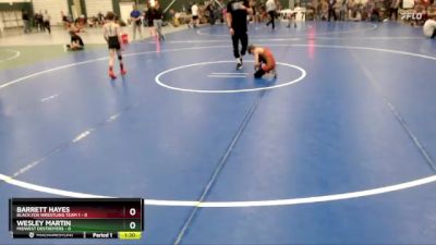 70 lbs Placement Matches (8 Team) - Barrett Hayes, Black Fox Wrestling Team 1 vs Wesley Martin, Midwest Destroyers