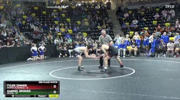 138 lbs Finals (1st & 3rd) - Tyler Zimmer, Nashua-Plainfield vs Gabriel Brisker, Wilton