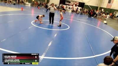 64 lbs Round 3 - Kyler Meese, Hawks WC Lincoln vs Coleman Lewis, Bennett Wrestling Club