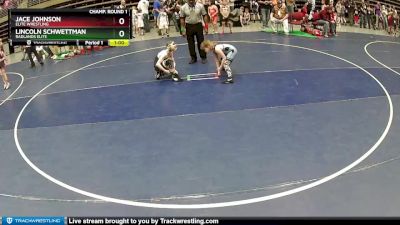 86 lbs Champ. Round 1 - Lincoln Schwettman, Badlands Elite vs Jace Johnson, Elite Wrestling