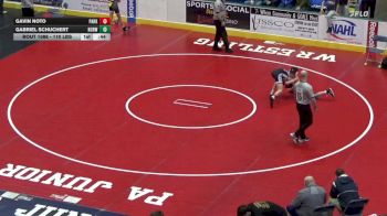 110 lbs Consi Of 16 #2 - Gavin Noto, Parkland vs Gabriel Schuchert, Norwin