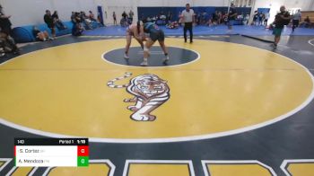 140 lbs Round 3 - Sarai Cortez, Gilroy Hawks vs Ava Mendoza, Pacifica WA