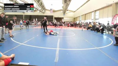 65 lbs Rr Rnd 1 - Savannah Green, Sassie Lassies FIWC vs Aubrey Legowski, MGW Surf Savages