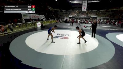 150 lbs Champ. Rd Of 16 - Jack Gonzalez, Merced High School Wrestling vs Uriel Hernandez, Madera South High School Wrestling