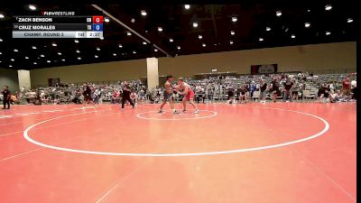 150 lbs Champ. Round 2 - Zach Benson, CO vs Cruz Morales, TX