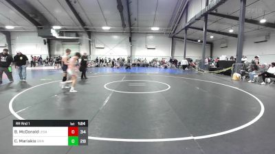 130 lbs Rr Rnd 1 - Brooks McDonald, Legacy Wrestling vs Cooper Mariakis, Grindhouse Wrestling