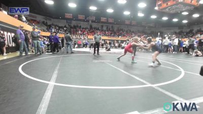 82 lbs Rr Rnd 1 - Libby Lowe, Mustang Bronco Wrestling Club vs Ava Davis, Kingfisher YellowJackets