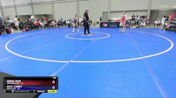 135 lbs Round 1 (8 Team) - Anna Dux, Arkansas Red vs Rita Carey, Ohio Blue