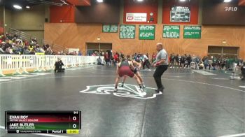 141 lbs Champ. Round 1 - Evan Roy, Victor Valley College vs Jake Butler, Santa Rosa College