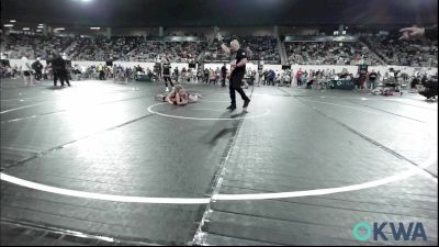 125 lbs Consi Of 8 #2 - Kenzie Brant, Roland Youth League Wrestling vs Aubrey Jardot, Perry Wrestling Club