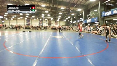145 lbs Consi Of 8 #1 - Andrew Davis, NC vs Preston Crone, SC