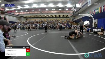 119 lbs Quarterfinal - Ayden Wagner, Choctaw Ironman Youth Wrestling vs Kamden Sparks, Tonkawa Takedown Club