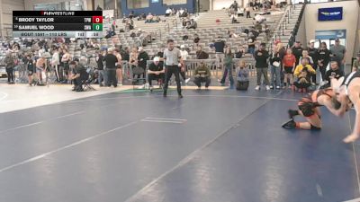 140 lbs Cons. Quarters - Brody Taylor, Team Prestige Wrestling vs Samuel Wood, Sanderson Wrestling Academy
