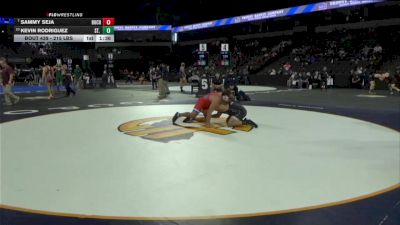 215 lbs Round Of 16 - Sammy Seja, Buchanan (CS) vs Kevin Rodriguez, St. John Bosco (SS)