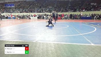 84 lbs Quarterfinal - Bostik Marple, Tuttle vs Tripp Martin, Team Tulsa Wrestling Club