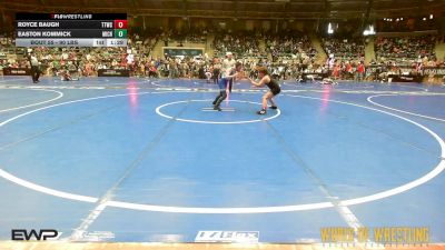 90 lbs Round Of 16 - Royce Baugh, Team Tulsa Wrestling Club vs Easton Kommick, Michigan Premier Wrestling Club