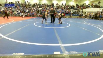 90 lbs Consi Of 8 #2 - Jaxon Fry, Checotah Matcats vs Ty (Collett) Stewart, Checotah Matcats