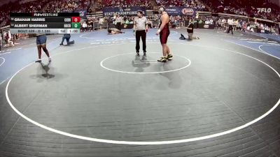 D 1 285 lbs Cons. Round 2 - Albert Sherman, Holy Cross vs Graham Harris, Central - B.R.