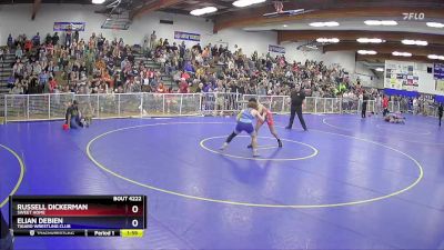 144 lbs Cons. Round 5 - Russell Dickerman, Sweet Home vs Elian Debien, Tigard Wrestling Club