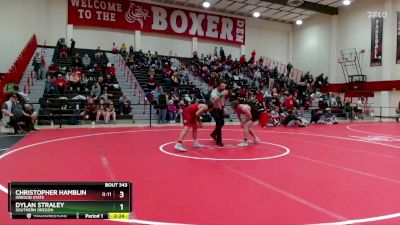 157 lbs 1st Place Match - Dylan Straley, Southern Oregon vs Christopher Hamblin, Oregon State