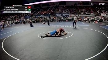 D 1 132 lbs Champ. Round 2 - Gavyn Meadows, Zachary vs Seth Grady, Fontainebleau