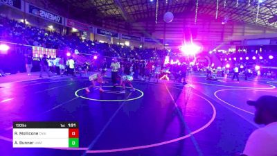 130 lbs Round Of 16 - Ruby Mollicone, Chain Wrestling vs Aubree Bunner, Unattached