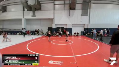 80 lbs Semifinal - Lathen Askins, Randall Youth Wrestling Club vs Titus Tyner, Cardinal Wrestling Club