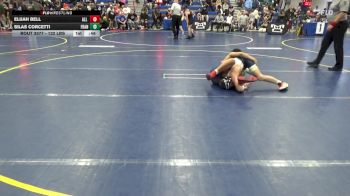 132 lbs 3rd Place - Elijah Bell, All American W.C. vs Silas Corcetti, Franklin Regional