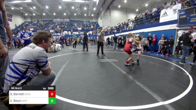 73 lbs Rr Rnd 2 - Sawyer Barnett, Redskins Wrestling Club vs Ezekiel Boyd, Harrah Little League Wrestling