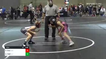 73 lbs Consolation - Violet Diaz, Iawc vs Alexis Wall, South Central Punishers