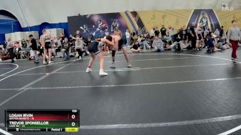 150 lbs Round 2 (8 Team) - Trevor Sponsellor, Lake WC vs Logan Irvin, Dayton Bandits