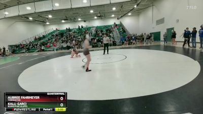 140 lbs Quarterfinal - Aubree Fahrmeyer, Torrington vs Kalli Garci, Burns/Pine Bluffs