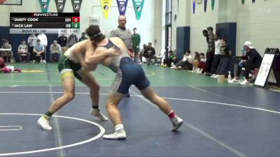 190 lbs Quarterfinal - Dusty Cook, Xavier, Cedar Rapids vs Jack Law, Iowa City, West