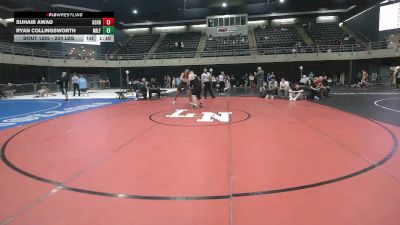 220 lbs Semifinal - Suhaib Awad, Ashburn vs Ryan Collingsworth, Milford