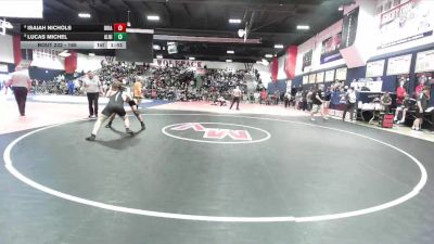 165 lbs Champ. Round 2 - Lucas Michel, Aliso Niguel vs Isaiah Nichols, Diamond Ranch