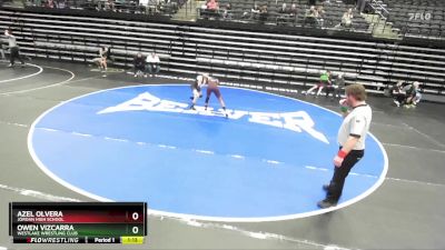 116 lbs Cons. Semi - Owen Vizcarra, Westlake Wrestling Club vs Azel Olvera, Jordan High School