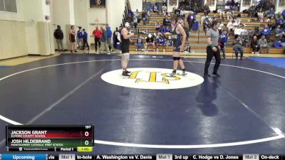 197 lbs Cons. Round 2 - Jackson Grant, Elmore County School vs Josh Hildebrand, Montgomery Catholic Prep School