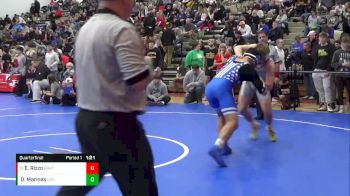 157 lbs Quarterfinal - Evan Rizzo, Brecksville-Broadview Hts. vs Darius Marines, Detroit Catholic Central