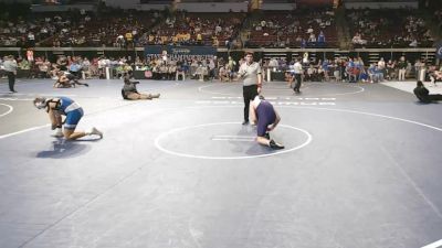 D 3 165 lbs Cons. Round 2 - Gabe Vidrine, Opelousas Catholic vs WILLIAM BROWN, St. Edmund