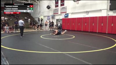 125 lbs Cons. Semi - Nathan Kaiser, Lemoore College vs Logan Hansen, Moorpark CCC