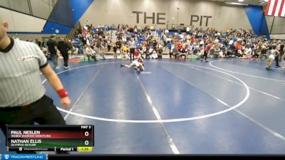 82 lbs Champ. Round 2 - Nathan Ellis, Olympus-Skyline vs Paul Neslen, WEBER WARRIOR WRESTLING