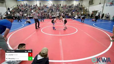 105 lbs Semifinal - Korbin Lasiter, Wyandotte Youth Wrestling vs Mason Moseley, R.A.W.